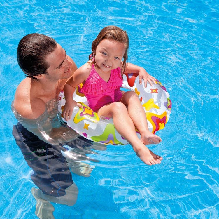 INTEX INFLATABLE SWIM RING WITH LIVELY PRINT FOR 3 TO 6 YR. TY2639 59230NP \\\KD18133