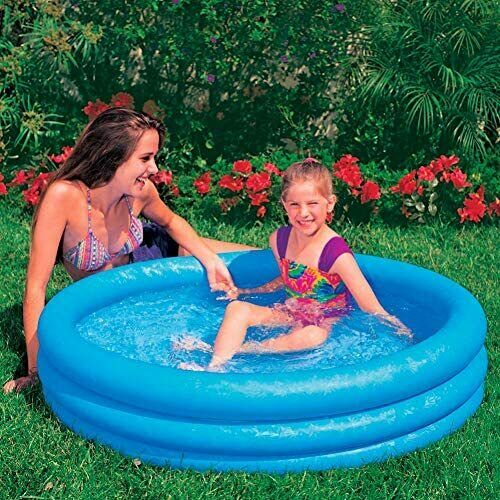 INTEX 3 RING CRYSTAL BLUE POOL 1.47M X 33CM. 58426NP TY690 \\\KD18140