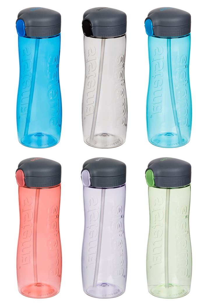 SISTEMA QUICK FLIP TRITAN BOTTLE ASSORTED COLOURS 800 ML. SIS630 \\\KD18166