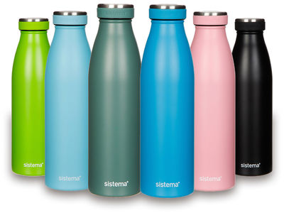 SISTEMA DOUBLE WALLED STAINLESS STEEL BOTTLE MULTICOLOUR 500 ML. SIS550 \\\KD18168