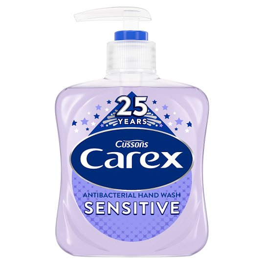 CUSSONS CAREX SENSITIVE ANTI-BACTERIAL HAND WASH 250ML 6/PK \\\KD18172