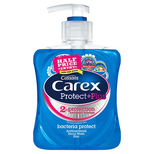 PACK OF 6 CUSSONS CAREX PROTECTION PLUS HAND WASH 250ML. M218996 \\\KD18174