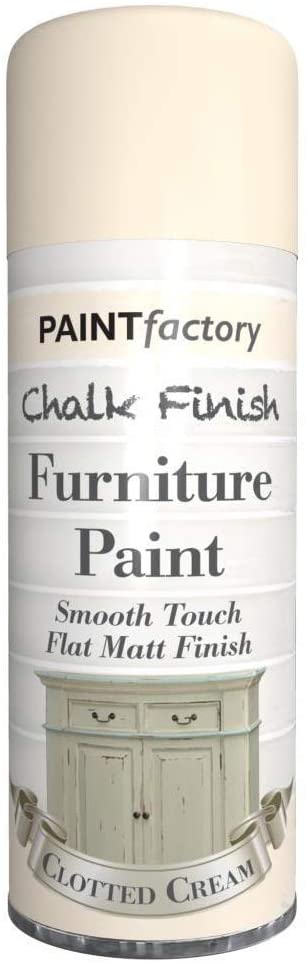 PAINT FACTORY CHALK PAINT CLOTTED CREAM SPRAY PAINT 400ML. WDL2616 \\\KD18204