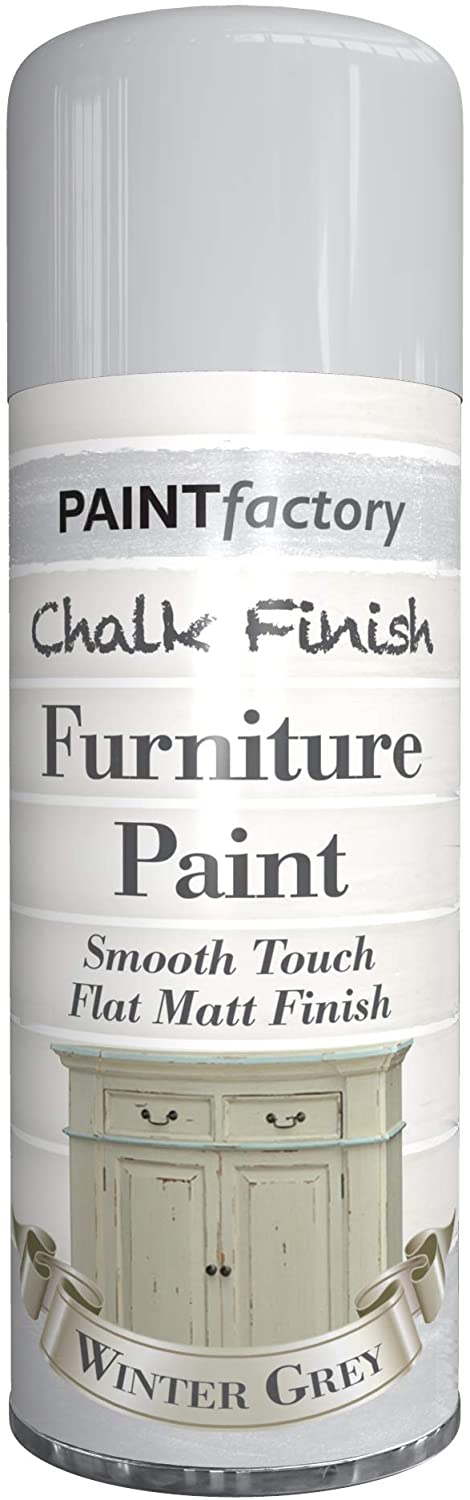 PAINT FACTORY CHALK PAINT WINTER GREY SPRAY PAINT 400ML. WDL2619 \\\KD18205