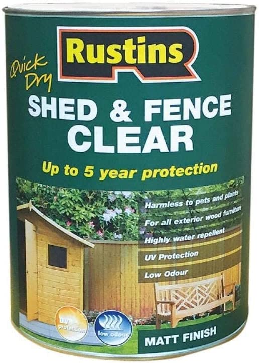 RUSTINS QUICK DRY FENCE AND SHED CLEAR PROTECTOR 1LTR. FSCL1000 \\\KD18215