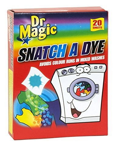 DR MAGIC SNATCH A DYE AVOIDS COLOUR RUNS IN MIXED WASHES 20 SHEETS. XP40037 \\\KD18293
