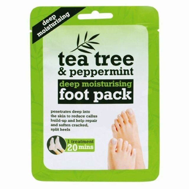 TEA TREE & PEPPERMINT MOISTURISING FOOT PACK. XP40049 \\\KD18294