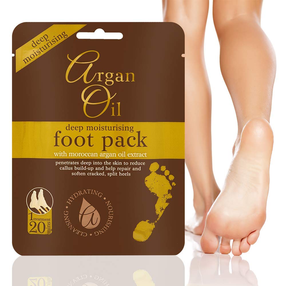 ARGAN OIL DEEP MOISTURISING FOOT PACK SOCK TREATMENTS MOROCCAN OIL. XP40218B \\\KD18309