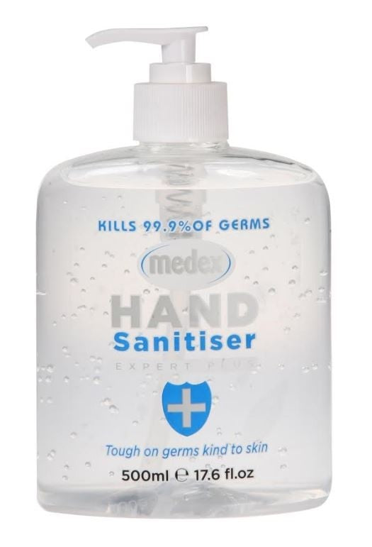 MEDEX 500ML HAND SANITISER GEL WITH MOISTURISER  ANTI BACTERIAL. XP40649 \\\KD18320