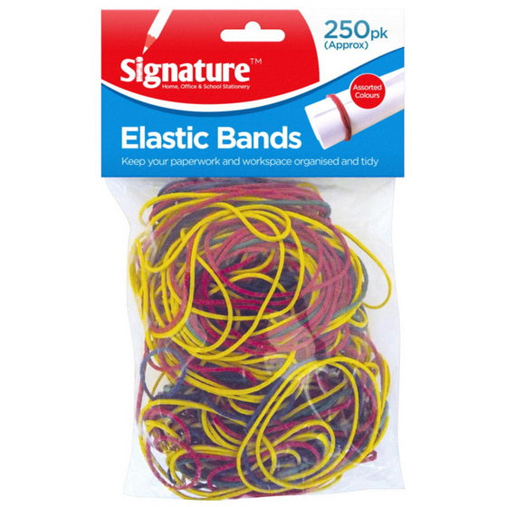 SIGNATURE ELASTIC BANDS 250PK. OL309677 \\\KD18323