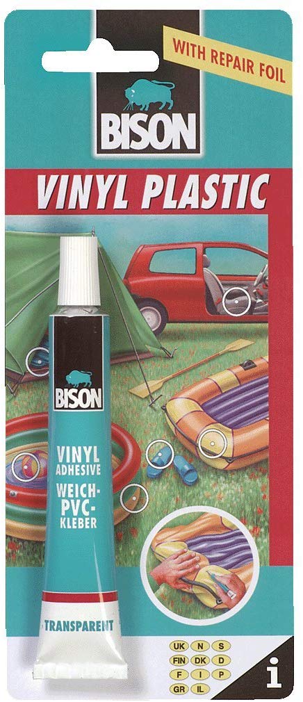 BISON VINYL PVC SOFT PLASTICS REPAIR ADHESIVE GLUE 25ML. XB6305321 038636 \\\KD18344