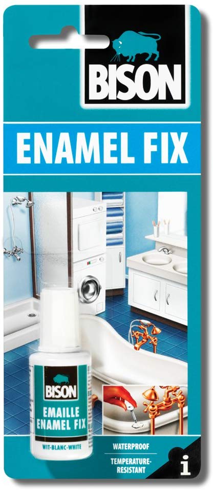 BISON ENAMEL FIX REPAIR WHITE 20ML. XB6310448 037257 \\\KD18345
