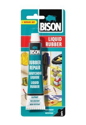BISON LIQUID RUBBER REPAIR ADHESIVE GLUE 50ML. XB6308250 053738 \\\KD18349