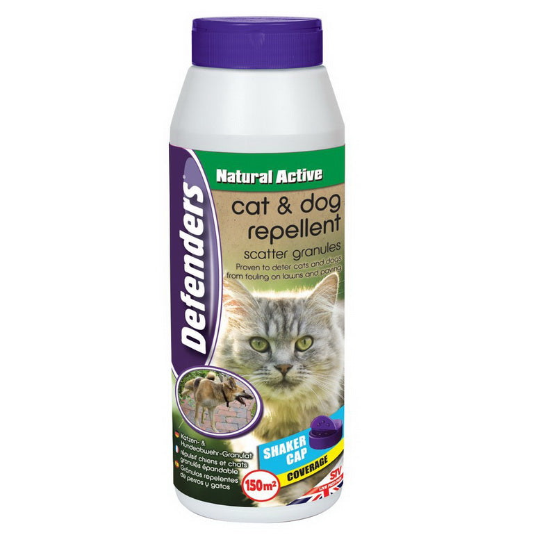 DEFENDERS NATURAL ACTIVE CAT & DOG REPELLENT GRANULES 450G. STV616 \\\KD18372