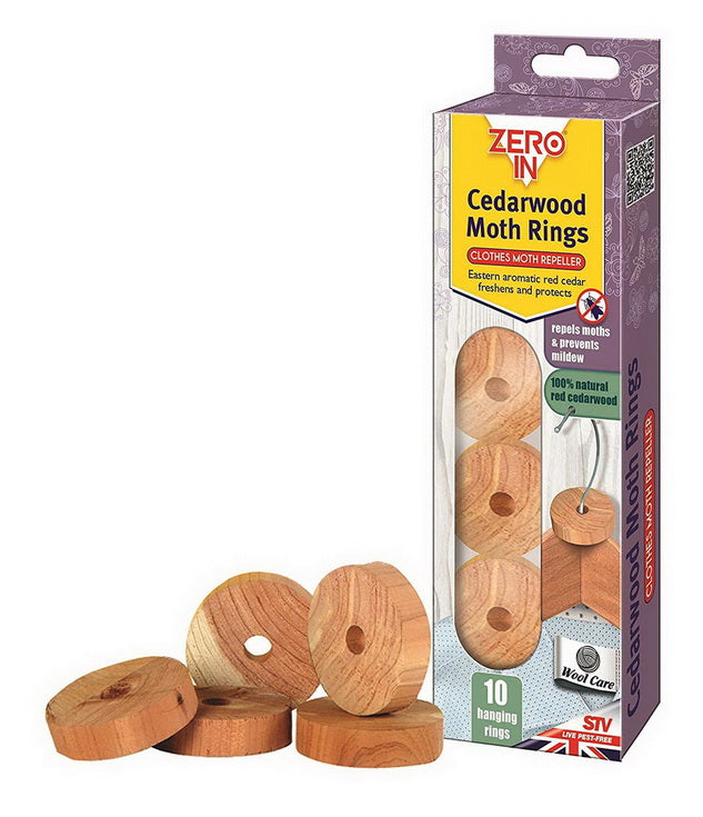 ZERO IN CEDARWOOD MOTH RINGS 10/PK \\\KD18375