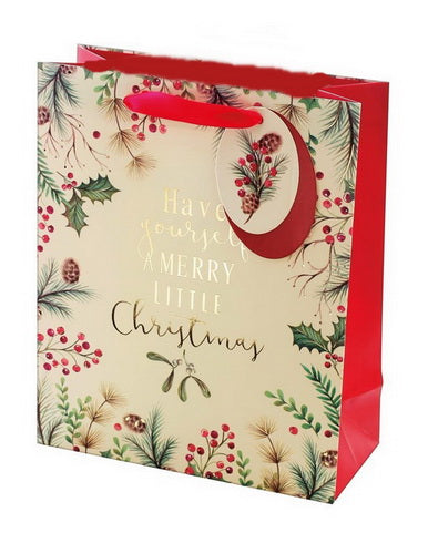 HAVE YOURSELF A MERRY LITTLE CHRISTMAS MEDIUM GIFT BAG. XAJGB30M \\\KD18386