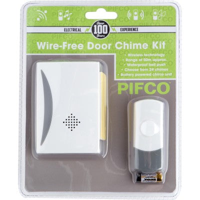 PIFCO WIRE FREE / CORDLESS DOOR BELL CHIME KIT. ELA1163 \\\KD18398