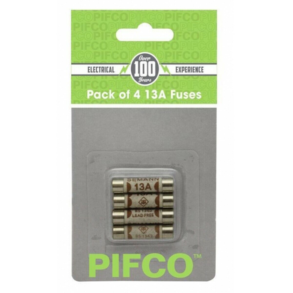 PIFCO 13A MAINS ELECTRICAL FUSE 4/PK. PIF2042 \\\KD18416