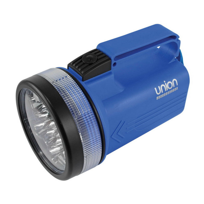 UNION 6V 13 LED LANTERN TORCH C/W D SIZE ADAPTOR. UNION13LEDLANTERN \\\KD18434