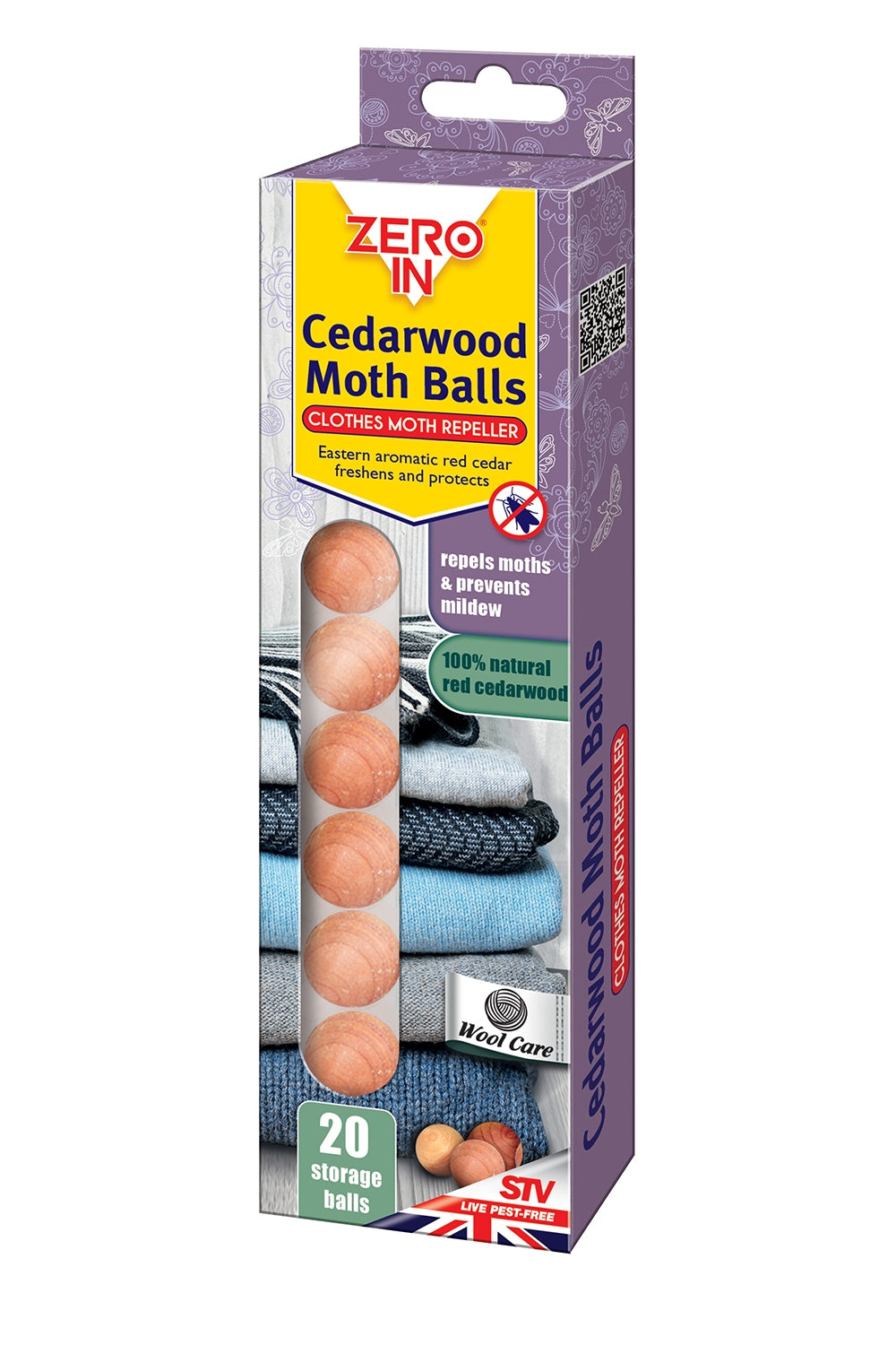 ZERO IN CEDARWOOD MOTH REPELLER BALLS 20/PK \\\KD18497