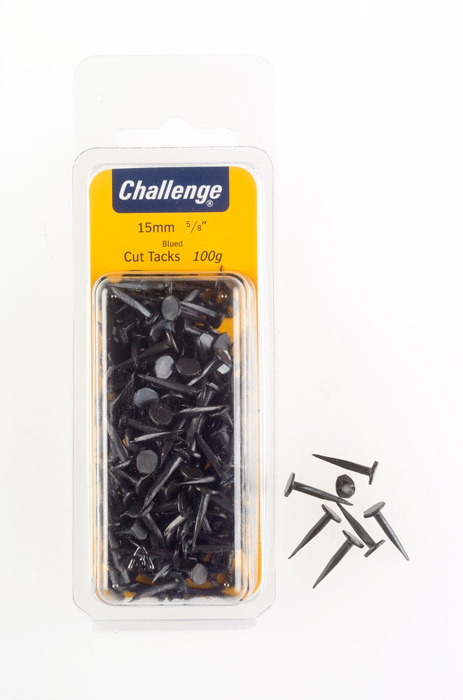 CHALLENGE BLUED TACKS 15MM 100G. FS40203 \\\KD18628