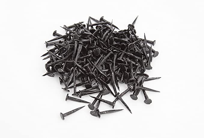 CHALLENGE BLACK GIMP PINS / UPHOLSTERY TACKS 20MM 100G. FS40449 \\\KD18633