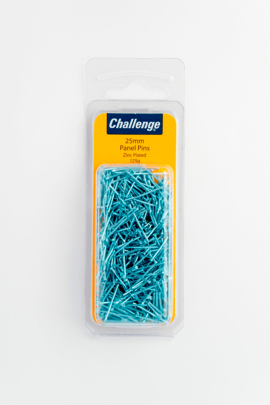CHALLENGE ZINC PLATED PANEL PINS 25MM 100G. FS40296 \\\KD18636
