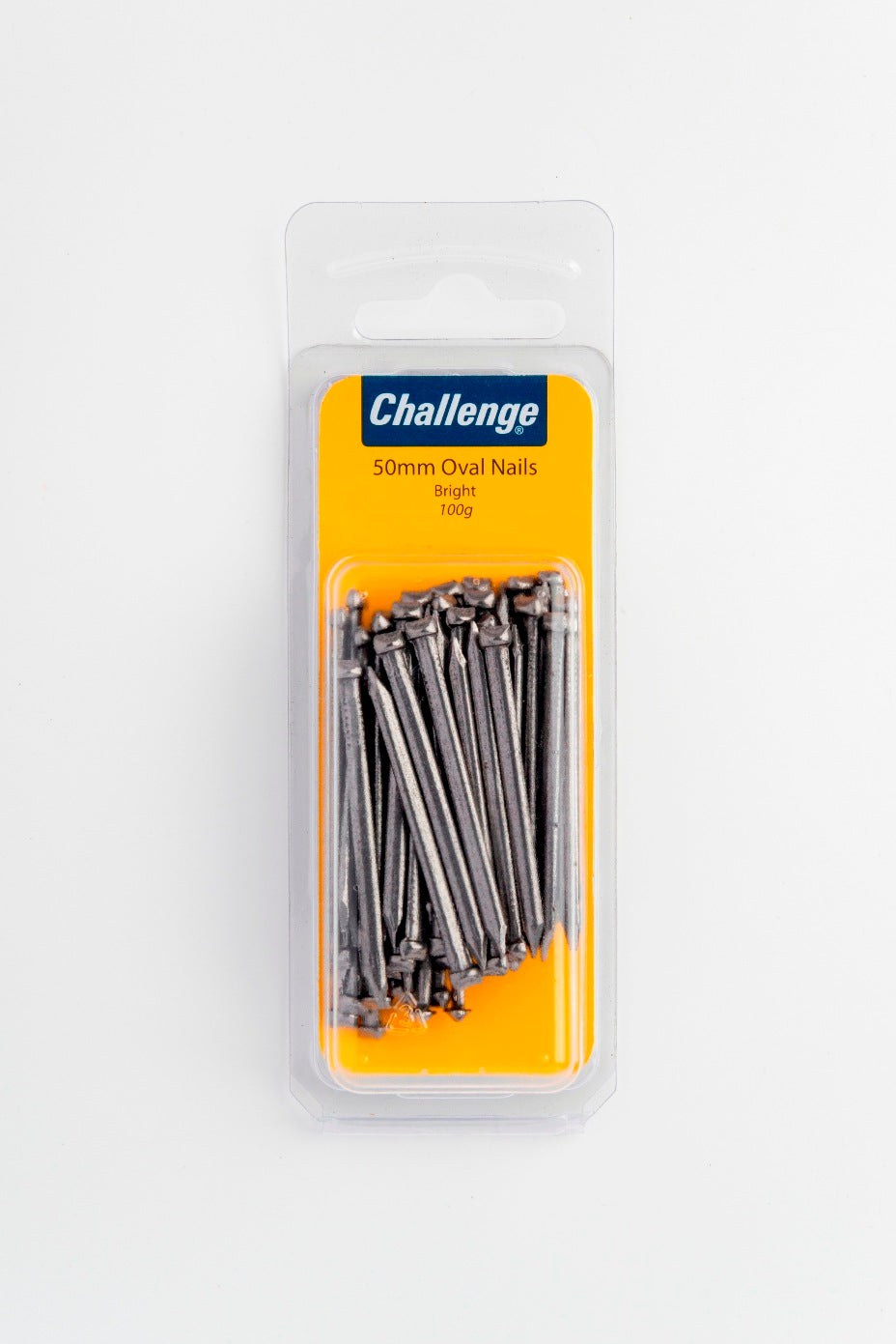 CHALLENGE BRIGHT OVAL NAILS 50MM 100G. FS40463 \\\KD18658
