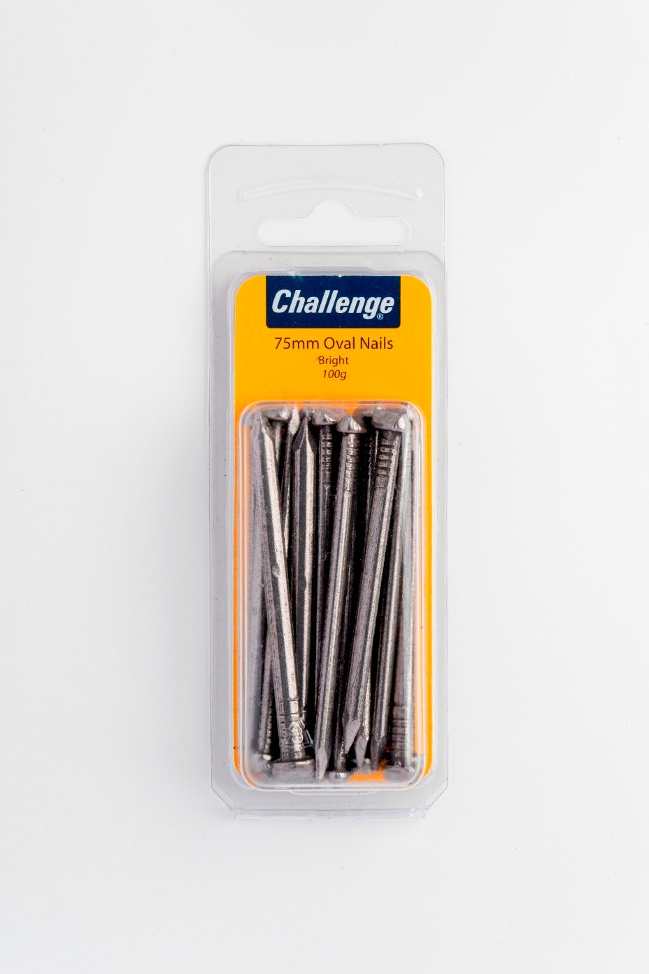 CHALLENGE BRIGHT OVAL NAILS 75MM 100G. FS40465 \\\KD18659