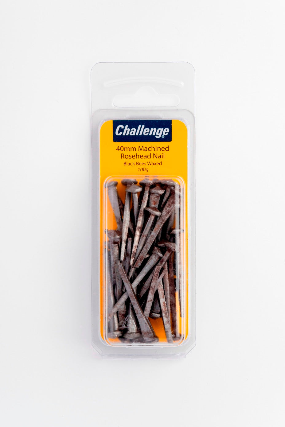 CHALLENGE WAXED MACHINED ROSEHEAD NAIL 40MM 100G. FS40496 \\\KD18686
