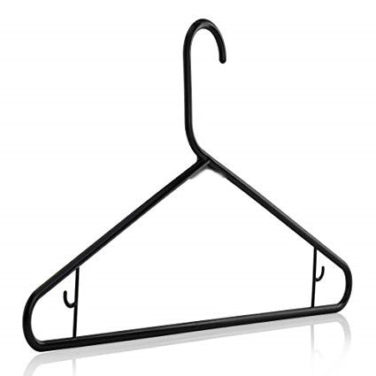 MIX N MATCH 5 PACK ASSORTED COLOUR PLASTIC HANGERS. MNM010155 \\\KD18691