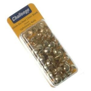 CHALLENGE WHITE UPHOLSTERY NAILS 10MM 75/PK. FS40601 \\\KD18713