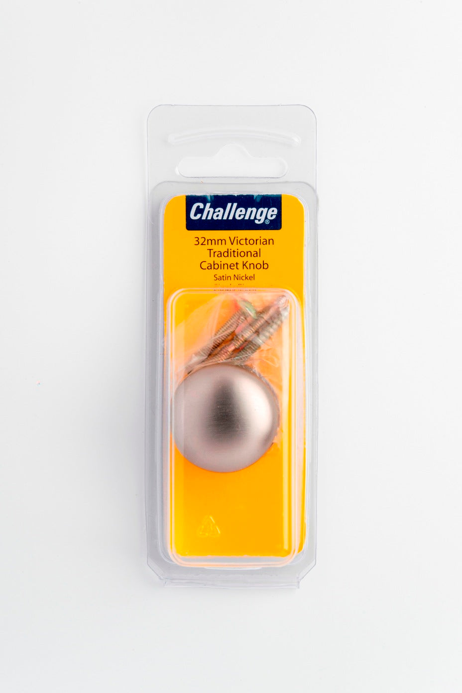 CHALLENGE SATIN NICKEL TRADITONAL VICTORIAN CABINET KNOB 32MM. FS40721 \\\KD18730