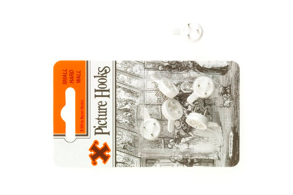 SHAW X SMALL WHITE HARD WALL PICTURE HOOKS 5/PK. FS12846 \\\KD18768