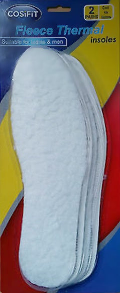 COSIFIT FLEECE THERMAL INSOLOES 2 PAIRS. CJ004 \\\KD18797