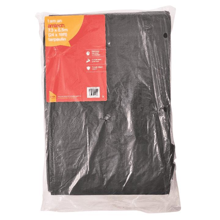 AMTECH GREEN TARPAULIN - 730CM (24FT) X 550CM (18FT). S4930 \\\KD18798
