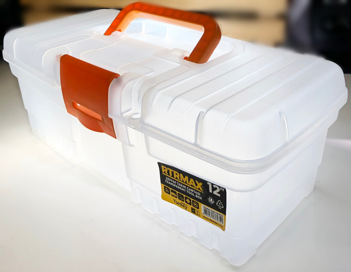 TRANSPARENT ECO TOOL BOX 12 INCH RCST12. RCST12 \\\KD18813