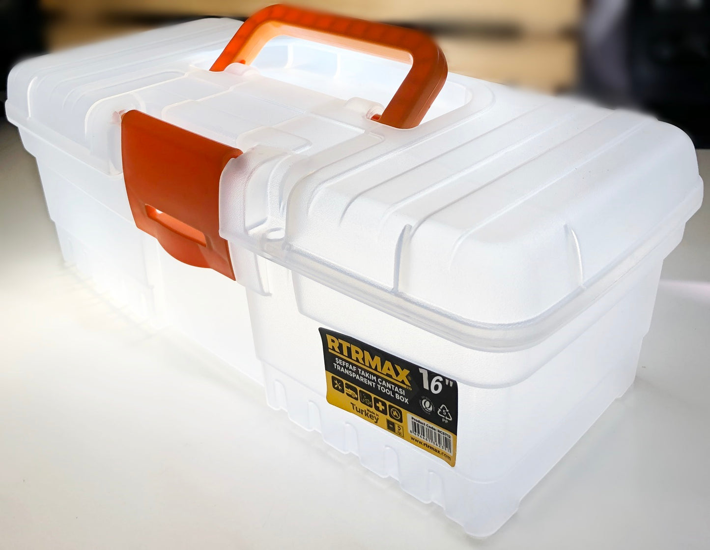 TRANSPARENT ECO TOOL BOX 16 INCH RCST16. RCST16 \\\KD18814
