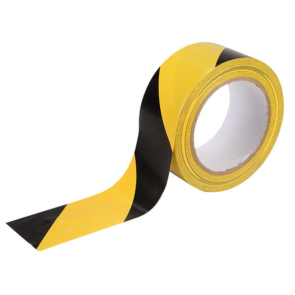 ULTRATAPE PVC HAZARD WARNING TAPE 50MM X 10M BLACK YELLOW. HW0466-10-BY \\\KD18835