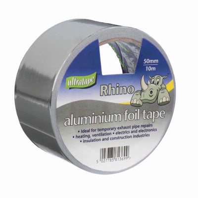 ULTRATAPE RHINO ALUMINIUM FOIL TAPE 50MM X 10M. AF-5010-RHINO \\\KD18836