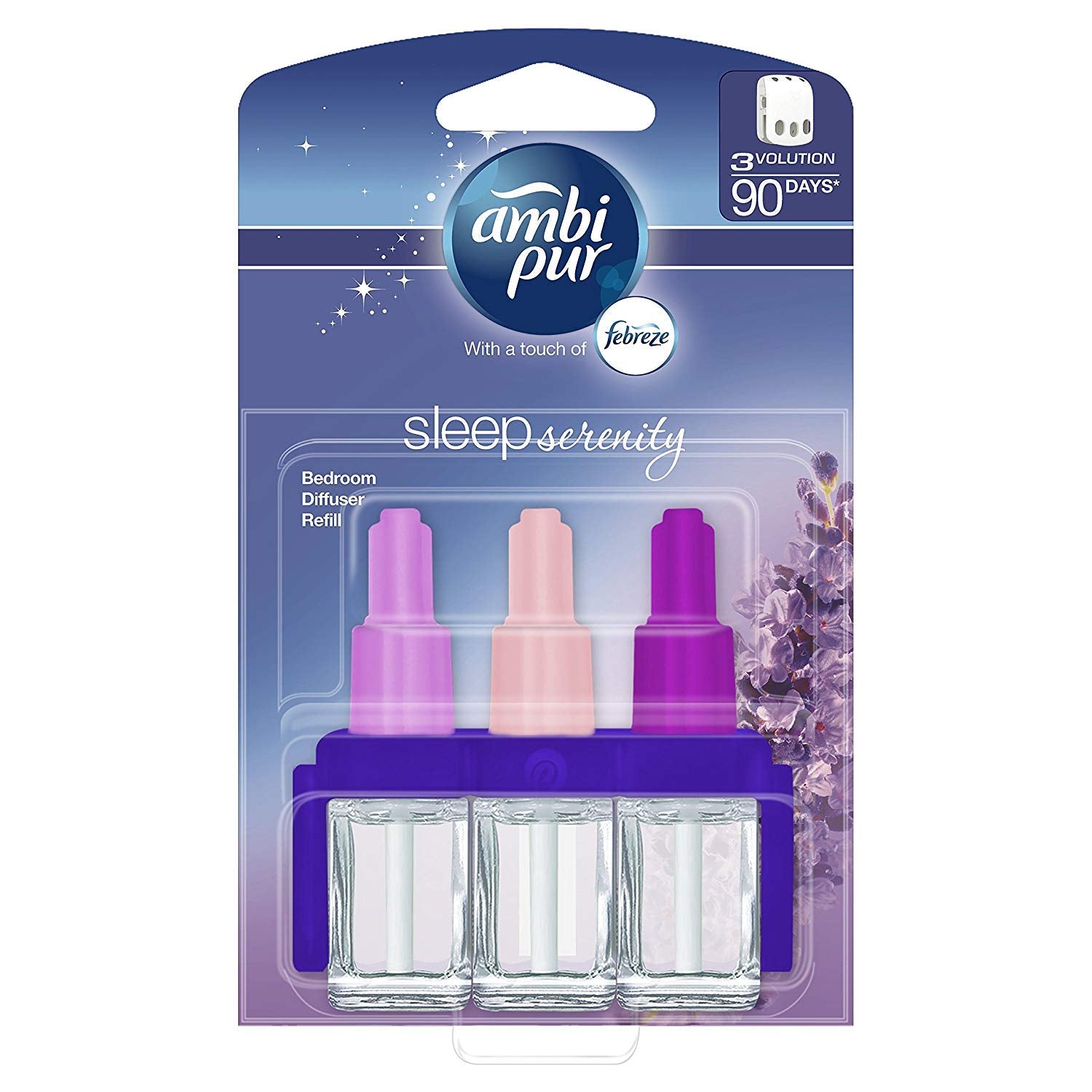 AMBI PUR 3VOLUTION SLEEP SERNITY LAVENDER AIR FRESHENER PLUG-IN DIFFUSER REFILL 20 ML. PTHOAMB086 \\\KD18849