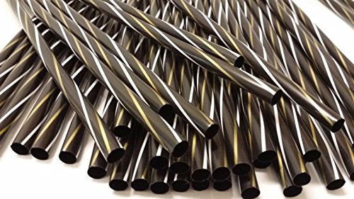 BLACK COLOR MILKSHAKE STRAWS 135PCS. ST135MBS \\\KD18856