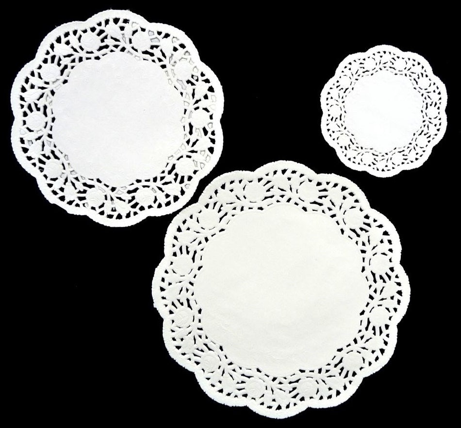 ASSORTED ROUND PAPER DOYLEYS WHITE PACK OF 20. DOY144 \\\KD18857