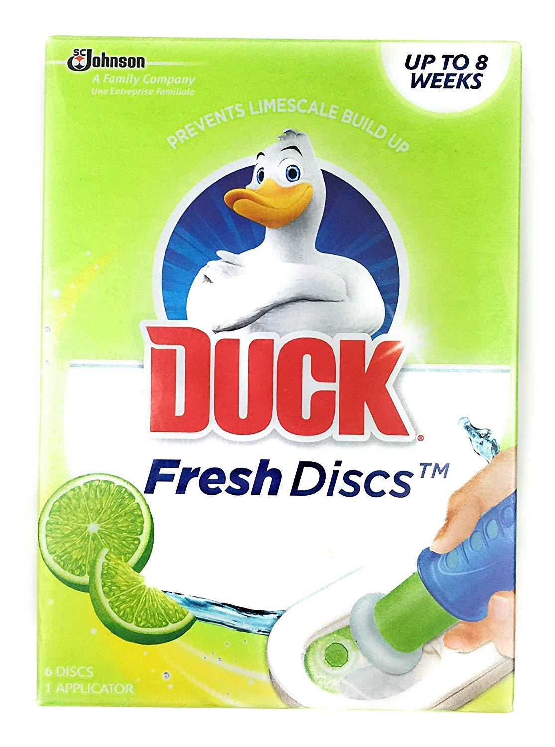 TOILET DUCK FRESH DISCS LIME ZEST WITH 6 DISC AND APPLICATOR. PTHOTOL22 \\\KD18862