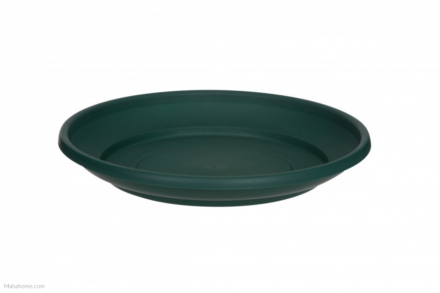 WHITEFURZE PLANTER VENETIAN  SAUCER 43CM FOREST GREEN. G020821 \\\KD18894