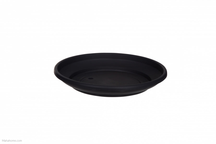 WHITEFURZE PLANTER VENETIAN SAUCER 43CM BLACK. G020825 \\\KD18895