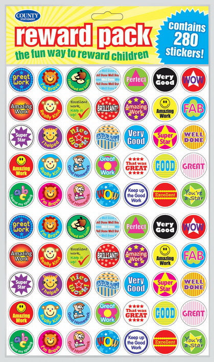 COUNTY REWARD PACK OF STICKERS. CB547 \\\KD18901