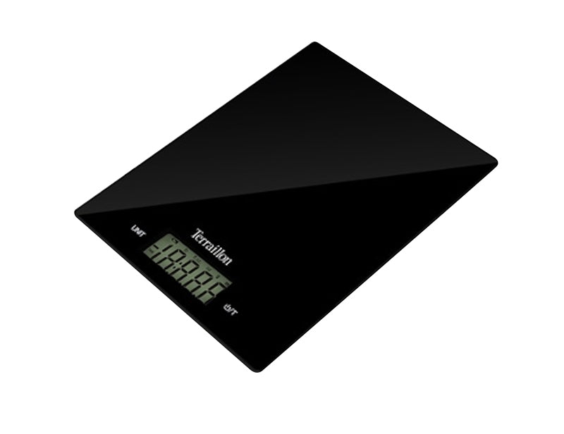 TERRAILLON SLIM BLACK KITCHEN SCALE. 3094570143462 \\\KD18906