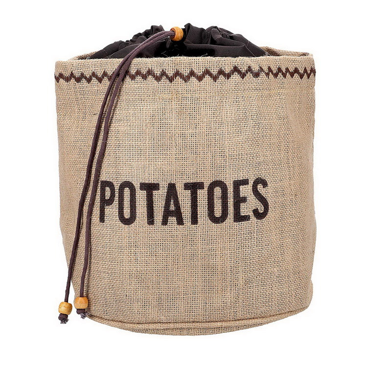 KITCHENCRAFT NATURAL ELEMENTS HESSIAN POTATO BAG WITH BLACKOUT LINING 24CM. JVPS \\\KD18917