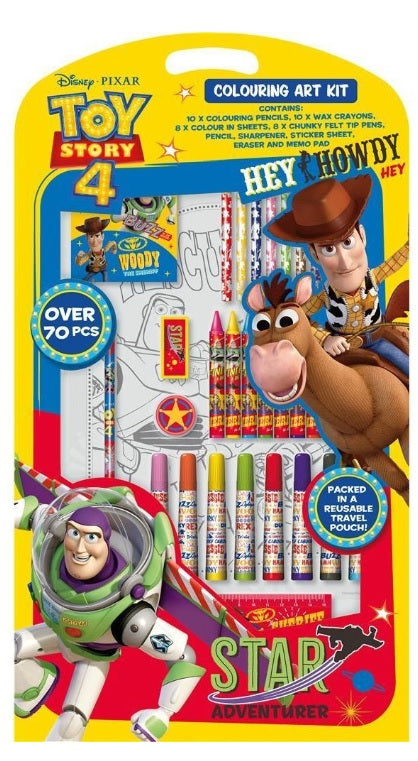 DISNEY PIXAR TOY STORY 4 COLOURING ART KIT OVER 70 PIECES. TYDCK \\\KD18944